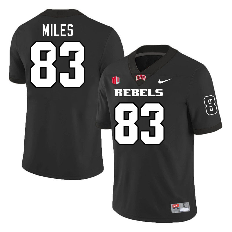 #83 Cassidee Miles UNLV Rebels College Football Jersey Stitched-Black